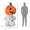 Inflatable Halloween Decoration 47.25" W x 34.75" D x 70.75" H Orange Pumpkin Skeleton